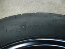 VW GOLF 7 VII 5G KOLO DOJAZDOWE DOJAZD 125/70 R16
