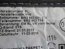 AUDI A5 S5 8W F5 DYWANIKI ANGIELSKIE 8W2863714
