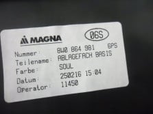 AUDI A5 S5 8W F5 2018 SCHOWEK POLKA 8W0864981