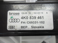 AUDI A6 C8 4K 2019 PODNOSNIK SZYBY LEWY TYL