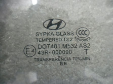 HYUNDAI I20 LIFT 2013 SZYBA LEWA TYL TYLNA