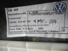 VW PASSAT CC R-LINE 5D PODSUFITKA 3C8867501R BR2