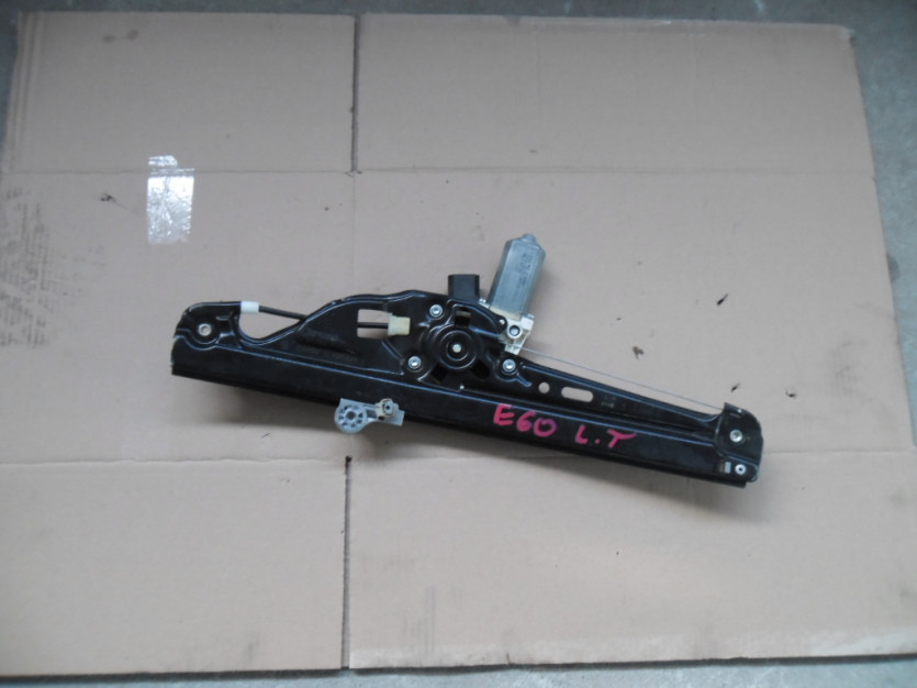 BMW 5 E60 MECHANIZM PODNOSNIK SZYBY LEWY TYL