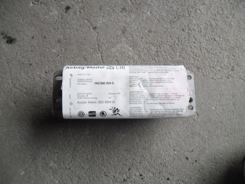 VW GOLF V 5 PODUSZKA AIR BAG PASAZERA 1K0880204G
