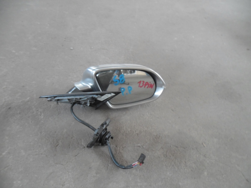 AUDI A8 S8 4H LIFT LUSTERKO PRAWY PRZO 13PIN CHROM