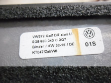 VW GOLF VII 7 5G 2017 RELING DACHU PRAWY KOMBI