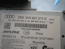 AUDI A3 8V 2014 EKRAN WYSWIETLACZA 8V0857273G