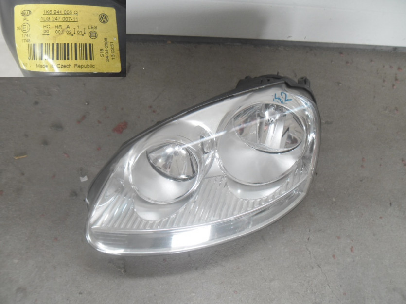 VW GOLF V LAMPA LEWA PRZOD 1K6941005Q UK ANGLIK