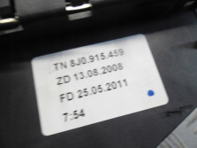 AUDI A8 4H D4 KLEMA OBUDOWA BEZPIECZNIKOW 8J091545