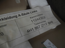 AUDI A8 4H D4 2013 OSLONA PROGU LEWA 4H1867271F/BH