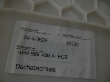 AUDI A8 4H D4 2013 OSLONA PODSUFITKI TYL TYLNA 4H4