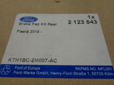 FORD KLOCKI HAMULCOWE TYL KTH1BC-2M007-AC 2123543
