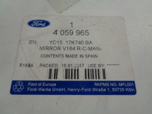 FORD TRANSIT WKLAD LUSTERKA PRAWY YC15-17K740-BA