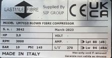 LM7010 KOMPRESOR SPALINOWY SPREZARKA SWIATŁOWODÓW