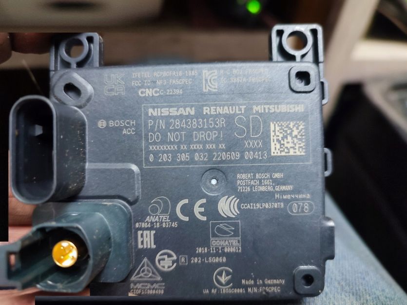 RENAULT MEGANE V 2022 E-TECH RADAR 284383153R