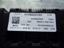 AUDI A8 D4 4H 2013 PANEL KLIMATYZACJI 4H0820043K