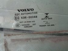 VOLVO V40 II 2014 SZYBA DRZWI LEWA TYL TYLNA