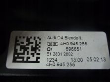 AUDI A8 D4 4H 3,0TFSI OSŁONA LAMPY LEWY TYŁ