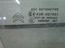 CITROEN DS3 2012 SZYBA DRZWI PRAWY PRAWA PRZÓD PRZEDNIA