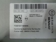 RENAULT ZOE 2016 MODUŁ RADIO NAWIGACJA GPS 281151559R