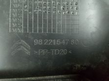 PEUGEOT PARTNER IV K9 PROACE 2024 OSŁONA POD KONSOLE WLOT POWIETRZA