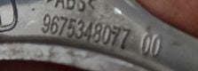 CITROEN DS3 KRATKA RAMKA HALOGENU PRAWA 9675348077