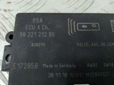 DS DS7 CROSSBACK CITROEN 2020 MODUŁ STEROWNIK PDC PARKOWANIA 9832121280