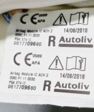 DS DS7 CROSSBACK CITROEN 2020 AIRBAG KURTYNA POWIETRZA PRAWA 9817709680
