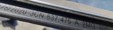 VW ATLAS CROSS SPORT 2023 LISTWA SZYBY DRZWI LEWY PRZÓD CHROM 3CN837475A