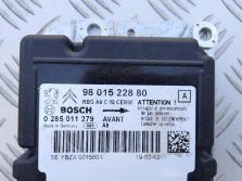 PEUGEOT 208 3D I 1.2VTI 2013 MODUŁ SENSOR PODUSZEK AIRBAG 9801522880
