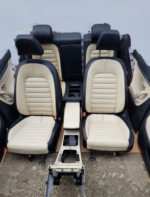 VW PASSAT CC 2010 FOTELE KANPA SIEDZENIA BOCZKI TAPICERKA SKORA