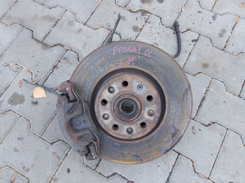 VW PASSAT CC 2010 ZWROTNICA TARCZA ZACISK LEWY PRZÓD