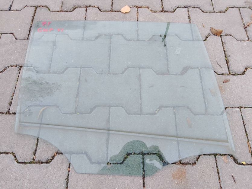 VW GOLF VI 6 GTI HB 5D 2012 SZYBA DRZWI PRAWY TYŁ 5K6845026C