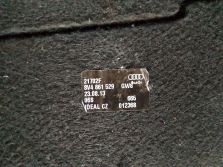 AUDI A3 8V SPORTBACK 5D 2014 PODŁOGA WYKŁADZINA BAGAŻNIKA 8V4861529