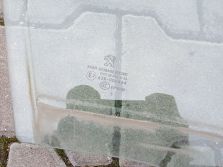 PEUGEOT 208 2016 1.4 HDI SZYBA DRZWI PRAWY PRZÓD PRAWA PRZEDNIA