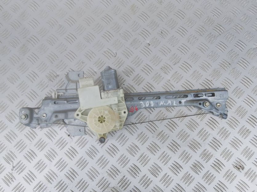 PEUGEOT 308 T9 PODNOŚNIK MECHANIZM SZYBY LEWY TYŁ 9677737380