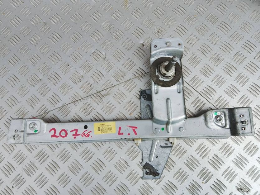 PEUGEOT 207 PODNOŚNIK MECHANIZM SZYBY LEWY TYŁ 9650768180