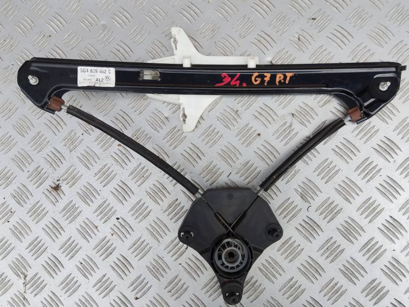 VW GOLF 7 VII PODNOŚNIK MECHANIZM SZYBY PRAWY TYŁ 5G4839462C