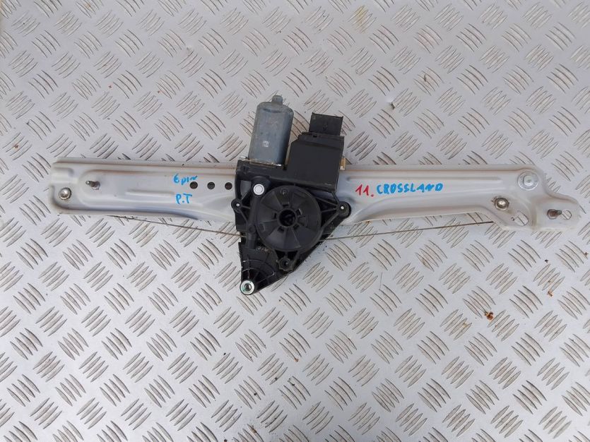 OPEL CROSSLAND PODNOŚNIK MECHANIZM SZYBY PRAWY TYŁ 6PIN
