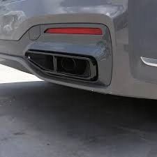 BMW 7 G11 G12 LIFT 2019-2023 NAKŁADKI KONCOWKI RUR TLUMIKA SPORT CZARNE