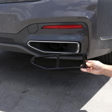 BMW 7 G11 G12 LIFT 2019-2023 NAKŁADKI KONCOWKI RUR TLUMIKA SPORT CZARNE