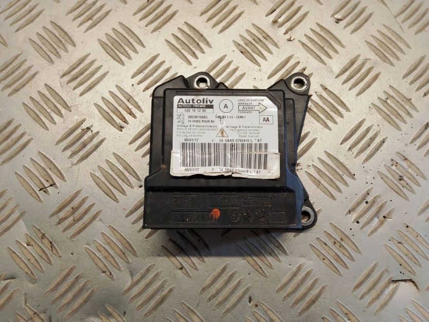 PEUGEOT PARTNER 2017 III LIFT MODUŁ SENSOR AIRBAG 9803916880
