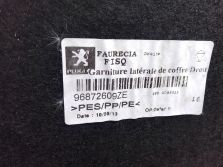PEUGEOT 508 SW I TAPICERKA BOCZEK BAGAŻNIKA PRAWY PRAWA 96872609ZE
