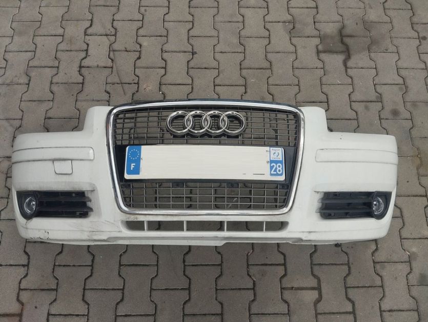 AUDI A3 8P 2.0 TDI 2007 LIFT ZDERZAK PRZOD PRZEDNIA ATRAPA GRILL HALOGENY