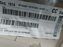 LINCOLN MKZ 2013 - 2019 BOCZEK TAPICERKA DRZWI PRAWY PRZÓD HP53-F237W28