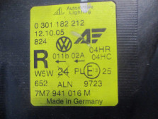 SEAT ALHAMBRA I LIFT 07 R. LAMPA PRAWA 7M7941016M
