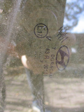 HYUNDAI I10 II 5D 2017 R. SZYBA LEWY TYŁ