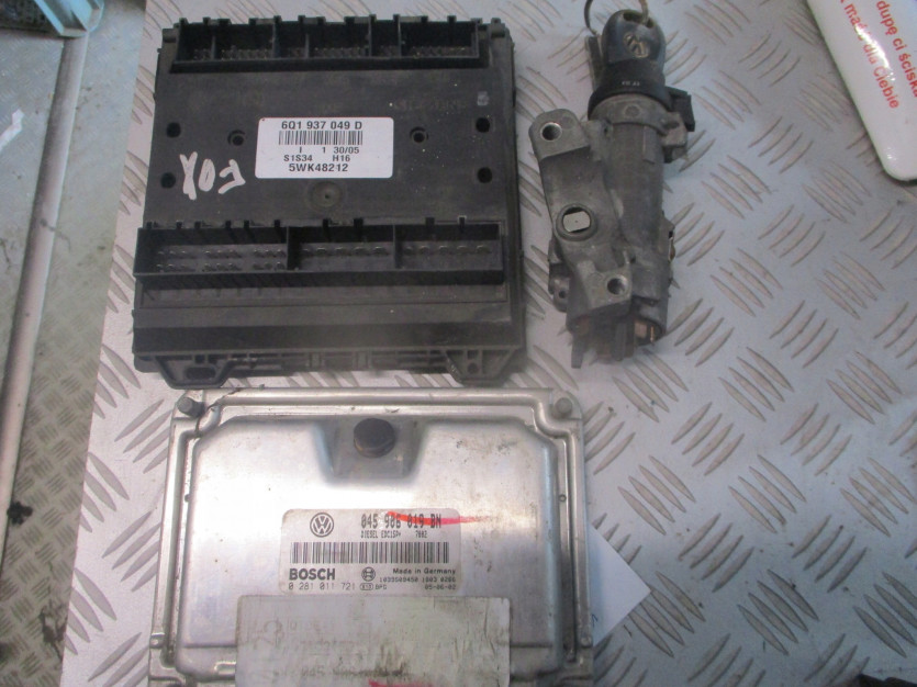 VW FOX 1,4 TDI KOMPUTER STACYJKA KLUCZ 05R
