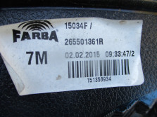 RENAULT TWINGO III 2015 R. LAMPA PRAWY TYŁ