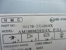 HYUNDAI ELANTRA V 2013 RADIO 96170-3X6064X